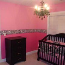 Baby Bedroom Furniture Sets on Precious Baby Girl Pink Baby Nursery Ideas And Themes