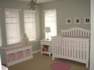 Baby Crib Themes on Polka Dots And Puppy Baby Bedding Nursery Theme In Pink And Gray