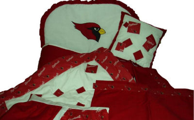 Nursery Fabric on Custom Made Fabric Arizona Cardinals Baseball Baby Nursery Crib