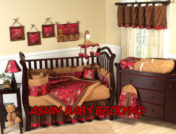 asian baby nursery crib bedding set theme design oriental