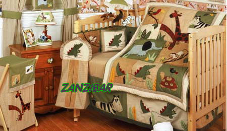 jungle theme crib bedding set