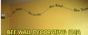 cute vinyl bee wall stickers decals beehive honey bee bumble bee