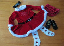  Christmas Dress on Baby Girl Christmas Clothes Outfits Outfit Red Black Velvet