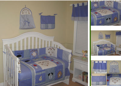 baseball themed crib bedding