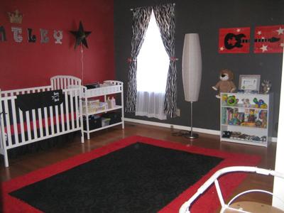 Bentley's Rockstar Nursery Decor