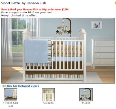 Modern Nursery Furniture Sets on Modern Blue And Brown Polka Dot Baby Boy Nursery Crib Bedding Set