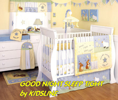 Baby Nursery  Ideas on Nursery Theme Crib Mobile Bedding Set Rabbit Print Fabric Nursery