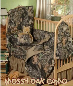 Discount Bedspreads on Mossy Oak Baby Camouflage Camo Boys Crib Bedding Set