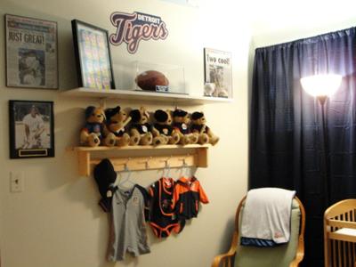 Baby Wall Decor Ideas on Detroit Tigers Baby Baseball Nursery Wall Decorations
