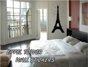 Eiffel Tower Wall Stickers, Decals, Clings and Appliques