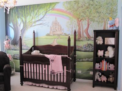 Baby  Room Decorating Ideas on Nursery Rhyme Baby Decor   A Pink Fairytale Room For A Baby Girl