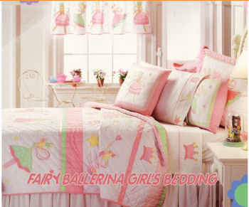 fairy ballerinas bedding set for girls