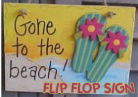 beach flip flop door sign flip flops tropical