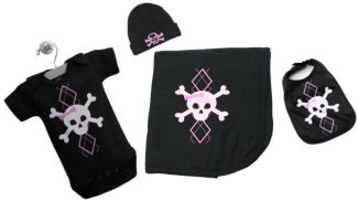 Gothic Baby Bedding and Punk Stuff for a Goth Baby Nursery