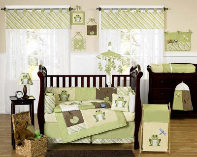 Green Baby Bedding on Green And Brown Baby Bedding   Gender Neutral Baby Bedding   Gender