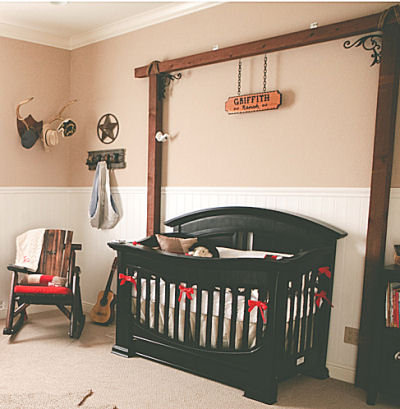 Unique Bedroom Ideas on Western Baby Boy Cowboy Theme Nursery Decor