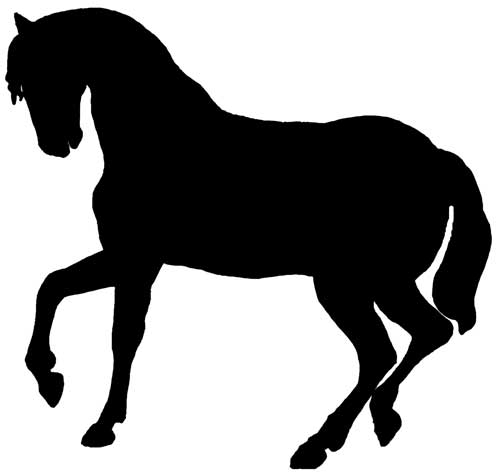 Horse Head or. More silhouette mural ideas