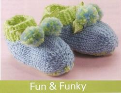Knitted Baby Booties - Size: Newborn to Six Months