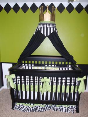 A Royal Frog Theme Baby Crib Fit for a Prince!