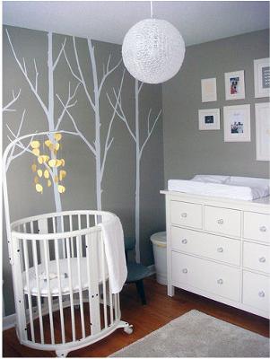 Fresh, Modern Nursery with Clean Lines 