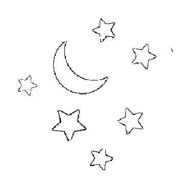 Free Printable Stencils Moon and Stars