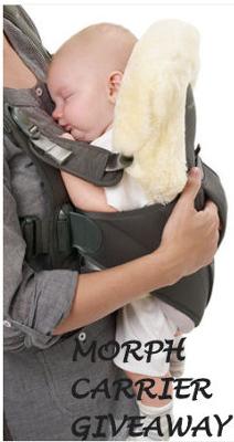 Morph Baby Carrier w Harness, Pod and Sheepskin Liner.  A great baby carrier for dads and moms.