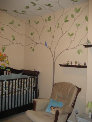 I wanted a room that would be peaceful but fun for the baby to look at.