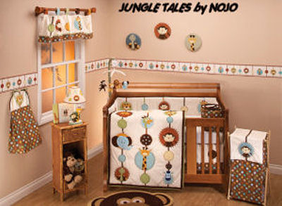 NOJO Jungle Babies Bedding and Nursery Decor for Your Baby's Room