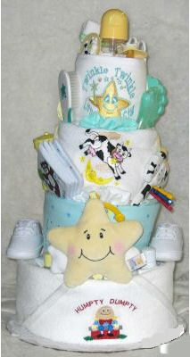 nursery rhyme theme diaper cake party centerpiece decorations