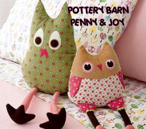 Owl pillows and bedding