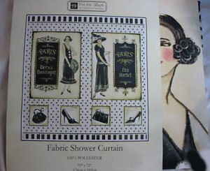 parisian style shower curtain