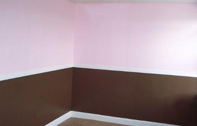 Pink Bedroom Ideas on Chocolate Brown And Pink Baby Girl Nursery Walls Painting Technique