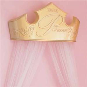 princess crown canopy gold wall crown