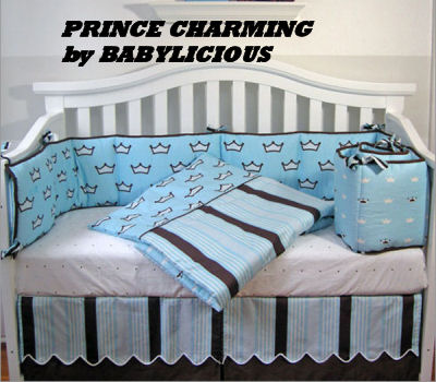 Baby  Themed Nursery on Baby Boy Prince Crib Bedding Nursery Decorating Design Sheets Theme