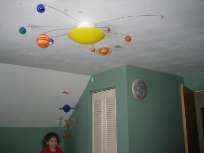 The ceiling in the   nursery