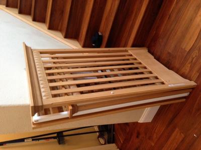 Natural Wood Morigeau Lepine 1900 Series Wooden Baby Crib