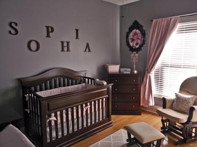 Furniture Decor Liquidation on Restful Pink And Gray Nursery Decor For Our Baby Girl  Sophia