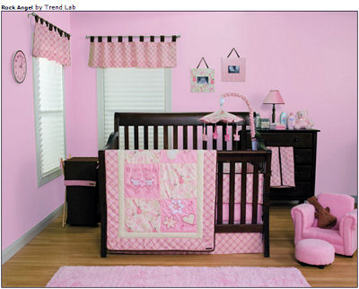 Girl Baby Bedding on Pink Baby Girl Rockstar Baby Crib Bedding Set Perfect For A Rock And