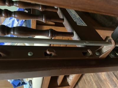 Last hook broken on all 4 Simmons Crib Rail Brackets 