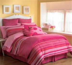 pink striped comforter polka dots stripes bedding set