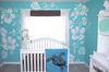Blue and White Hawaiian Baby Boy Nursery Decor with Sea Turtle Theme Crib Bedding