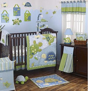 Baby Bedroom Sets on Baby Sea Turtles Turtle Reef Nursery Theme Baby Crib Bedding Set
