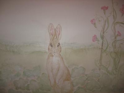 Vintage Peter Rabbit Mural by Jill, Antiquity Designs Atlanta