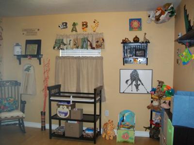 No details are left out of our baby boy's Wild Jungle Wonderland nursery!  