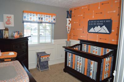 An Accent Wall and Crib