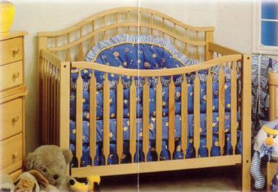 This is a picture of an assembled Baby's Dream Eternity Crib