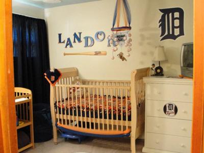 Detroit Tigers Baby Baseball Nursery Decor