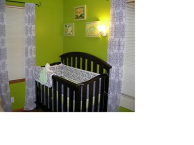 Elegant Black and White French Country Baby Nursery 