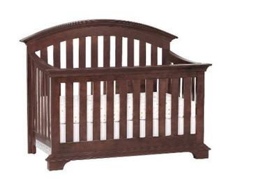 Simmons Kids Renaissance Baby Crib in Espresso Latte convertible to a toddler bed or day bed