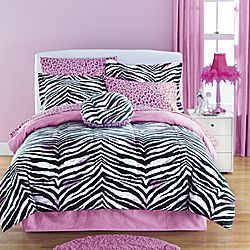 Zebra print bedding and comforter sets
